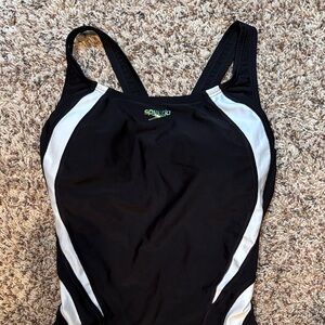 Speedo Black and White Swimsuit